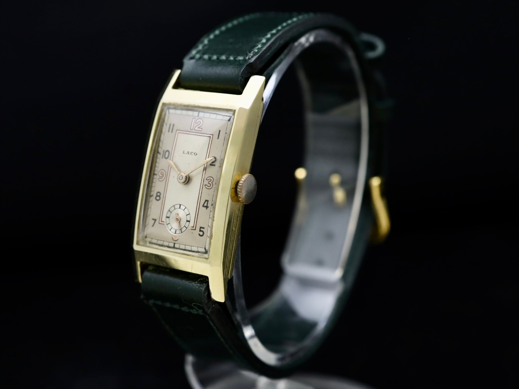 LACO / 14KYG RECTANGULAR CASE 1930'S - アンティーク腕時計専門店｜アドヴィンテージ - advintage -